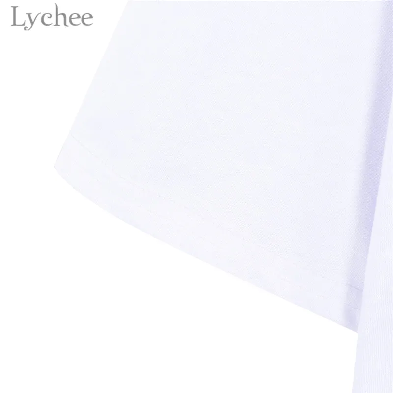 Женская футболка Lychee с японским аниме принтом Сейлор Мун Повседневная белая