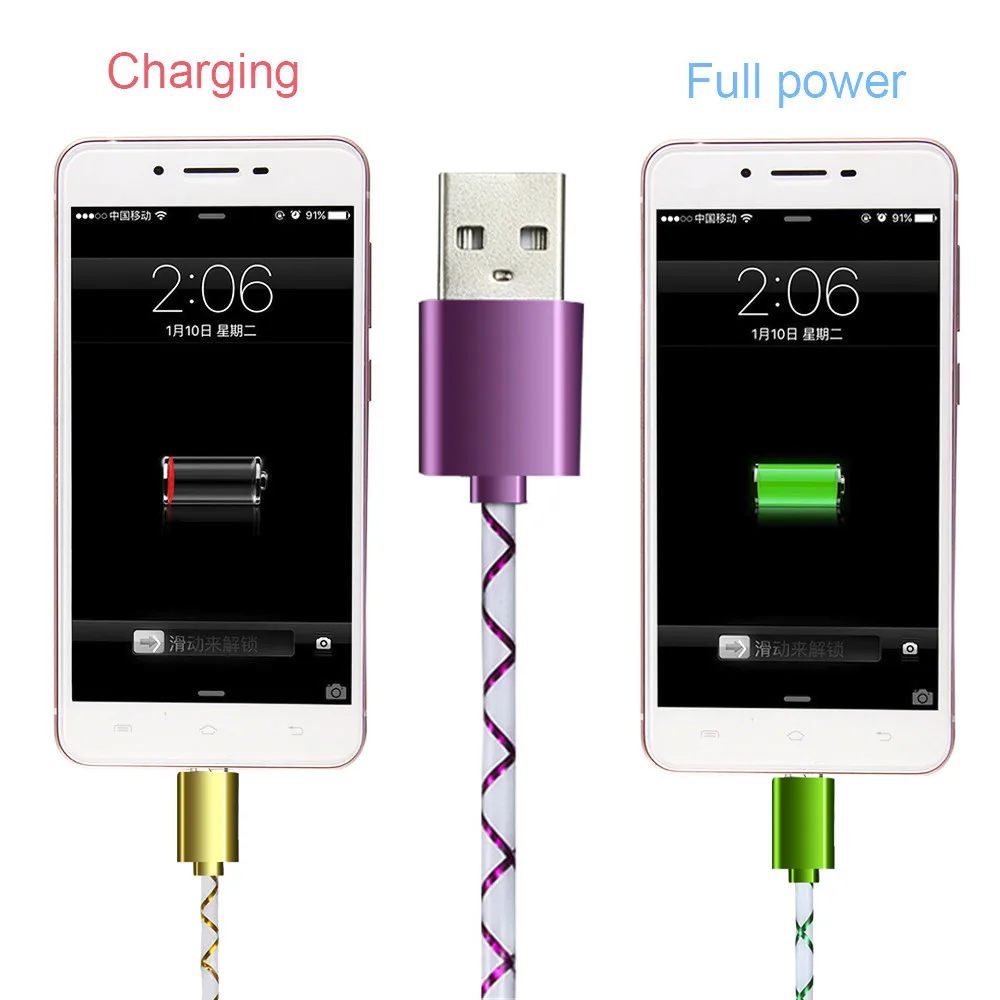 2 шт. универсальный кабель Micro USB зарядный шнур совместимый с Android кабели для