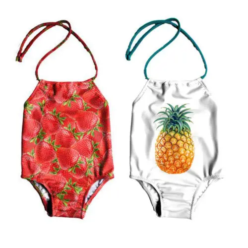 2018 купальник для маленьких девочек Клубничка детский бикини хит продаж|Ромперы| |