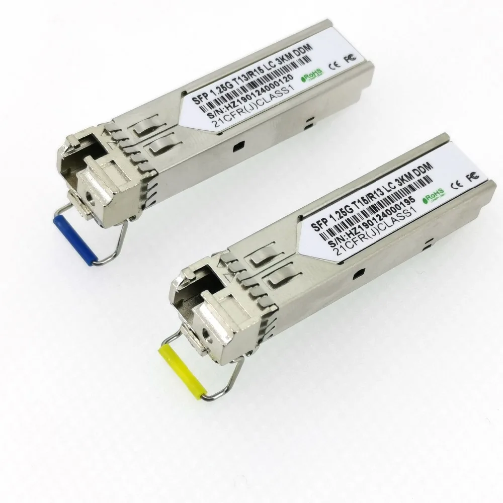5 пар GIBC SFP LC 1 25 3 км волокно sfp горячий подключенный модуль BiDi 1310 нм/1550 нм WDM