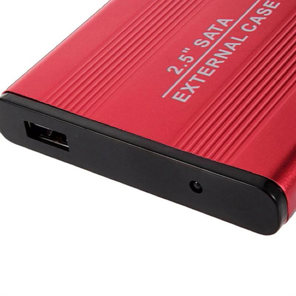 Высокоскоростной Внешний USB 2 0 для жесткого диска SATA 5 дюйма адаптер красный