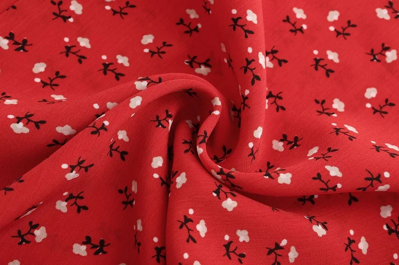 Повседневное Красное Длинное Платье на лямках с разрезом принтом 2019 летнее