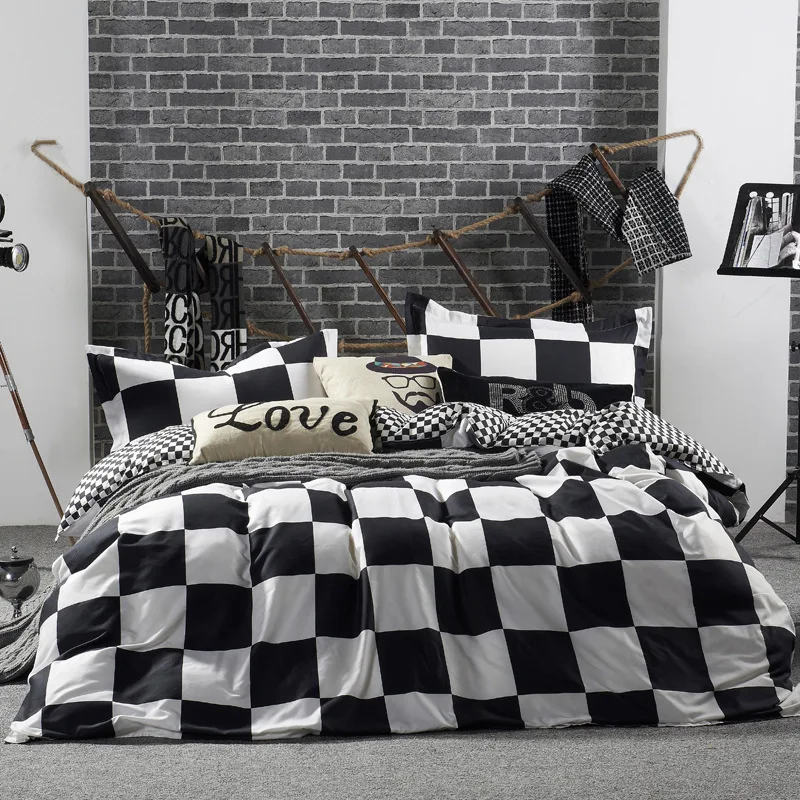 Комплект постельного белья из 4 предметов пододеяльник с полосками AB 1 2/1 5/1 8/2 0/2 2 м