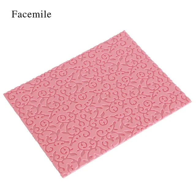 Pattern flower shape Facemile силикон Дерево Сердце Узор текстура коврик торт плесень выпечки лист Twinkie мусс комплект жаропрочная посуда для десерта сковорода для выпечки инструмент - Цвет: Pattern flower shape