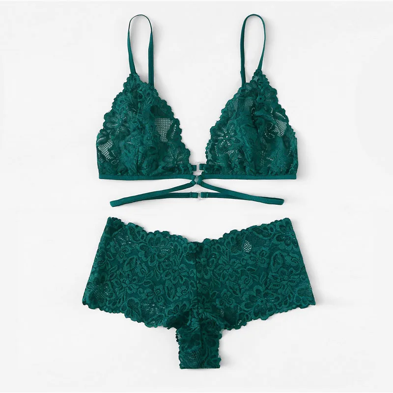 SHEIN Кружевной Комплект Нижнего Белья Сексуальное Женское Нижнее Белье С Кружевом