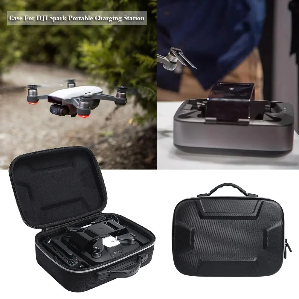 Новинка, защитный чехол для переноски, сумка, чехол для DJI Spark Drone, портативная зарядная станция, пульт дистанционного управления и аксессуары для зарядного устройства