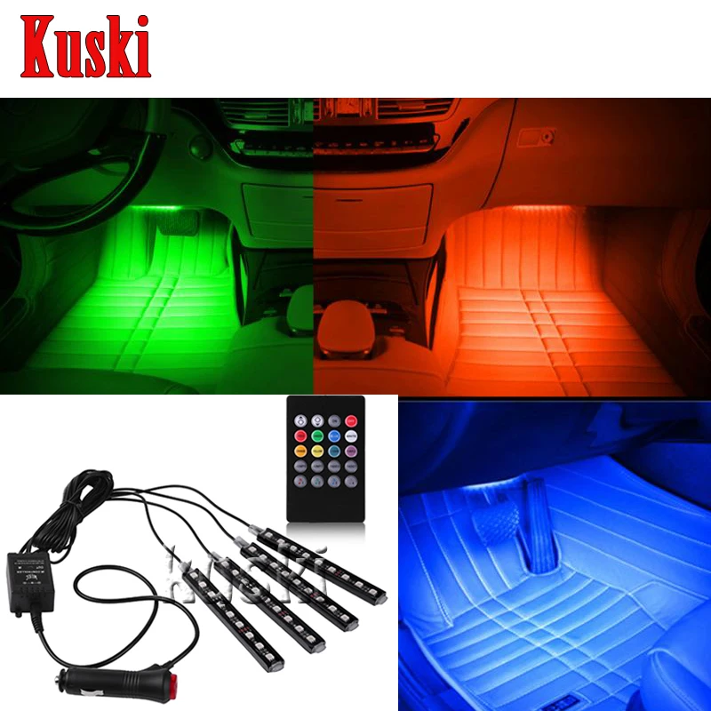 Автомобильный неоновый светильник голос Управление для Chevrolet Cruze Авео каптива