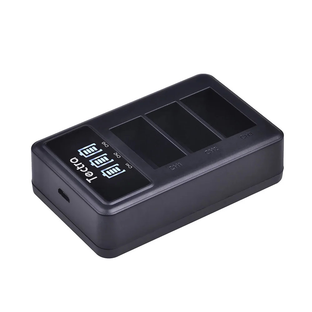 Зарядное устройство USB со светодиодной подсветкой 3 шт. для аккумулятора