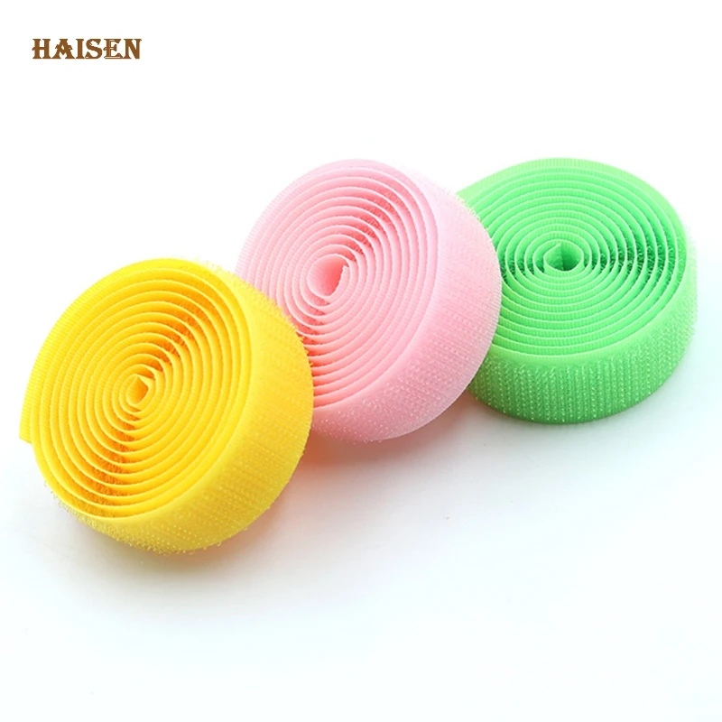 Haisen 2 см * 1 м Мягкий Нейлоновый крючок и петля клейкие наклейки AB/волшебная лента