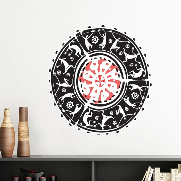 Съемная Настенная Наклейка с флейтой праздничным силуэтом мексиканскими