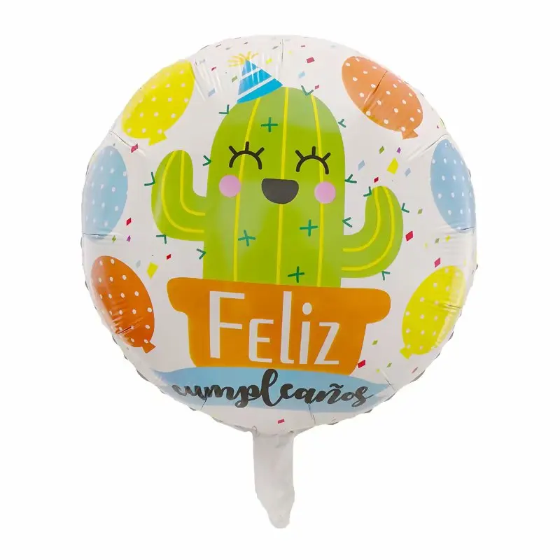 50 шт./лот 18 дюймов Feliz Cumpleanos испанский майлар из фольги для воздушных шаров Гелиевый шар с днем рождения воздушные шары украшения Бало - Цвет: Светло-желтый