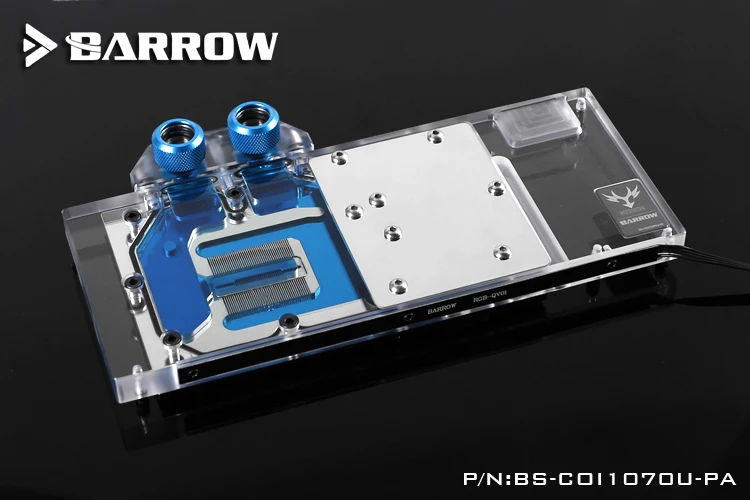 Полностью закрывающий блок графической карты BARROW для красочных iGame GTX1070 U-8GD5 Top/