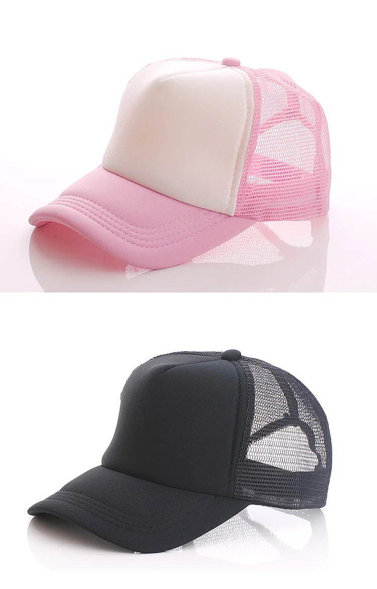 Пустая сетчатая Кепка s, мужская летняя дышащая бейсболка Snapback, женская модная черная кепка в стиле хип-хоп
