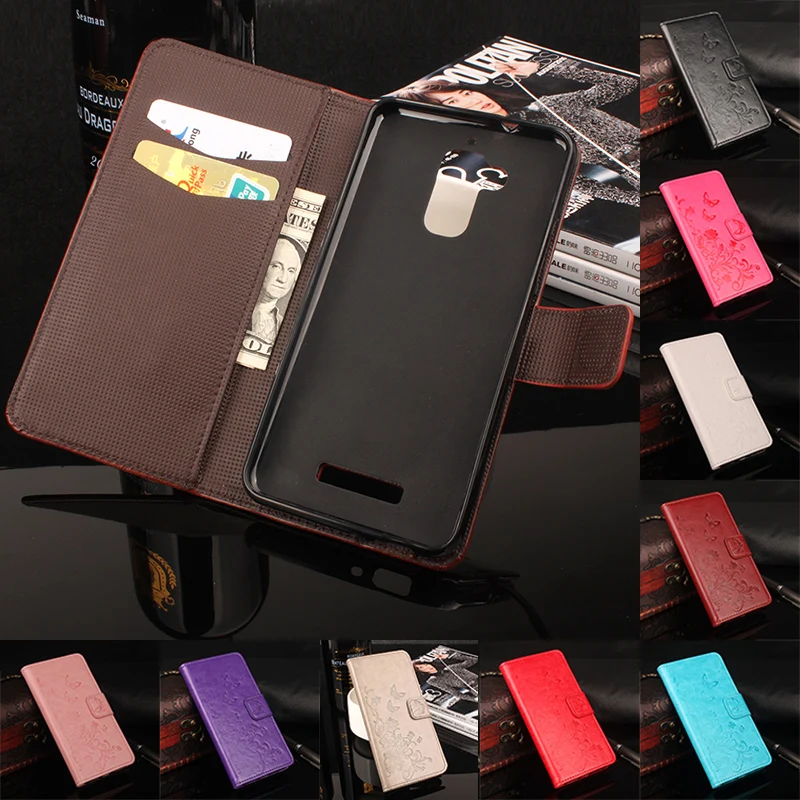 Роскошный кожаный кошелек Чехлы для Asus Zenfone 3 Max ZC520TL откидная подставка 3D модная
