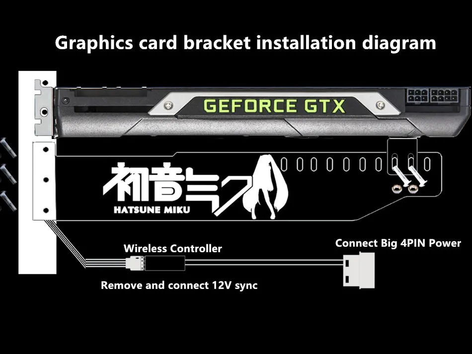 Графическая карта Поддержка рамки Красочные RGB/D-RGB светодиодный VGA держатель для карт шасси вера лампа jack светильник загрязнения ASUS AURA