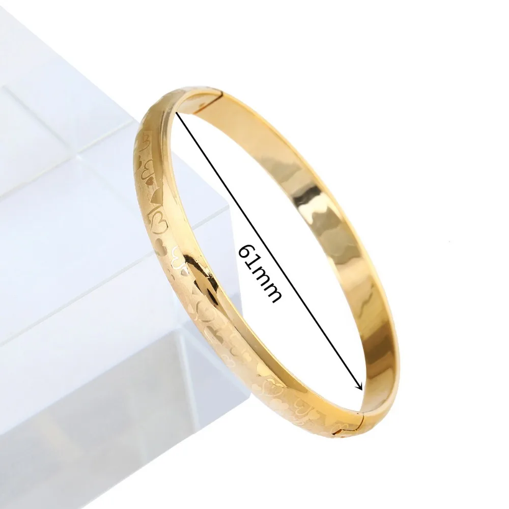 Новый любовь Золотой шарм в форме сердца браслет для женщин Винтажный