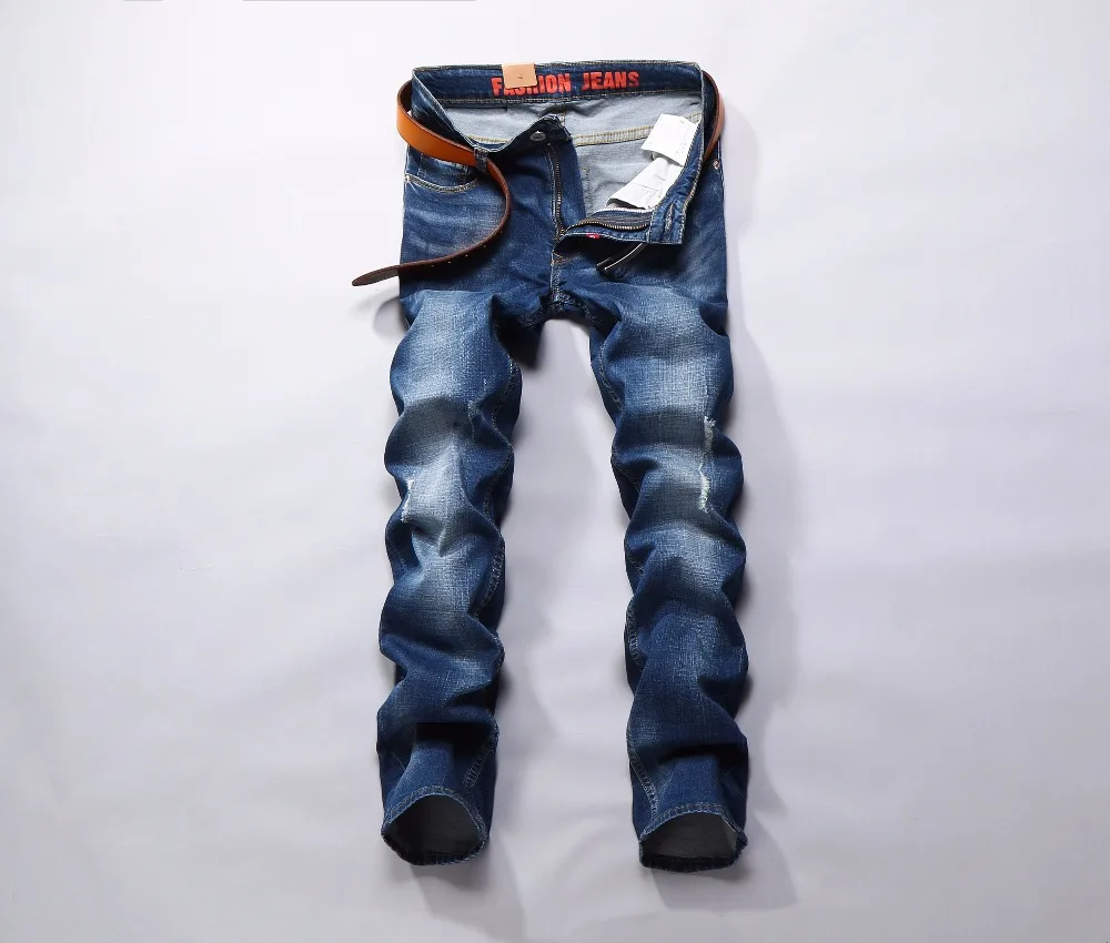 Новинка 2017 года Для мужчин модные джинсы Aliexpress Мужская одежда Повседневное