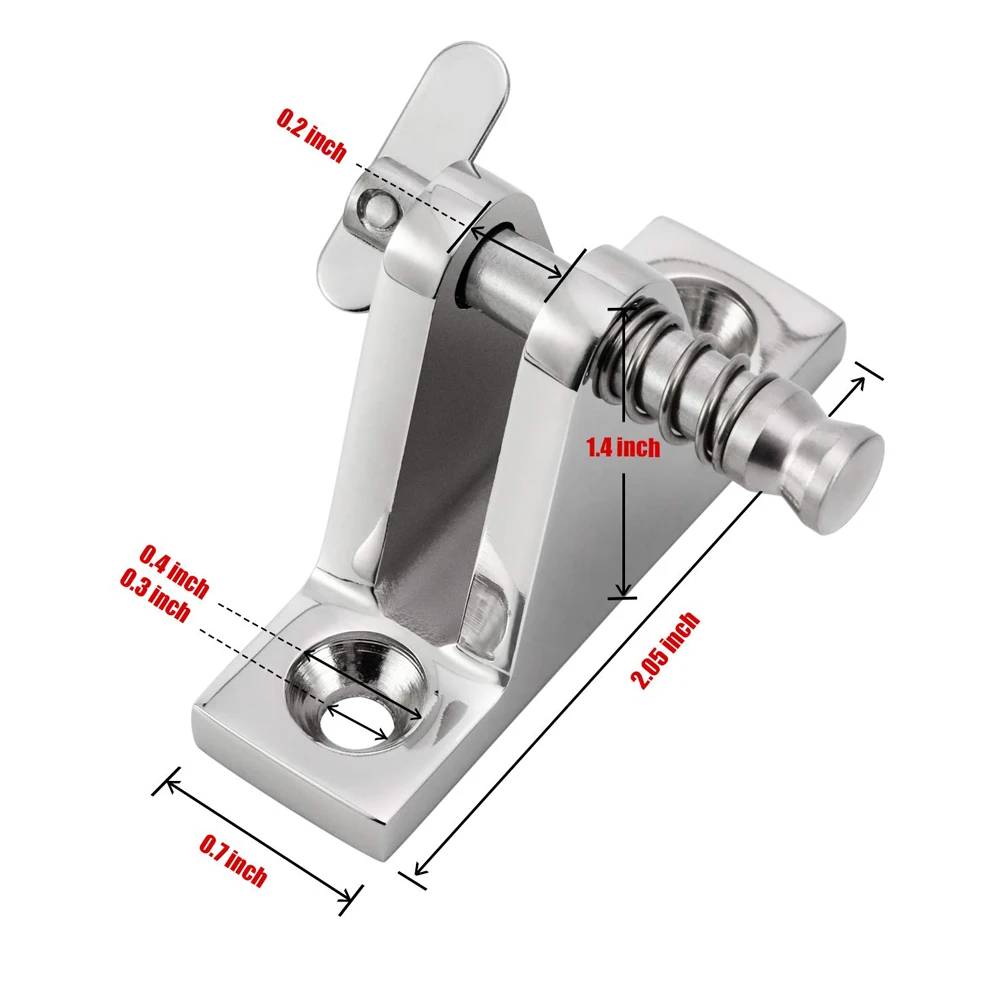 Палубная шарнирная лодка Bimini Top Fitting 90 градусов Pin из нержавеющей стали практичная