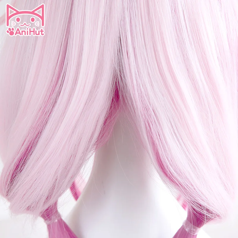 【AniHut】Yuzuriha Inori парик Gulity Crown Парик для косплея розовые синтетические волосы Аниме