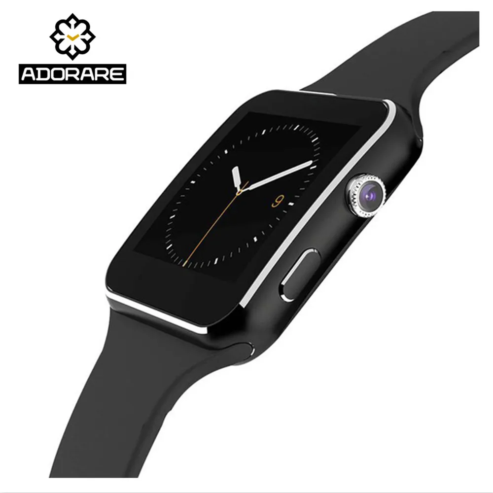 ADORARE X6 Смарт часы с Камера Сенсорный экран Поддержка sim-карта TF Bluetooth для iPhone Xiaomi