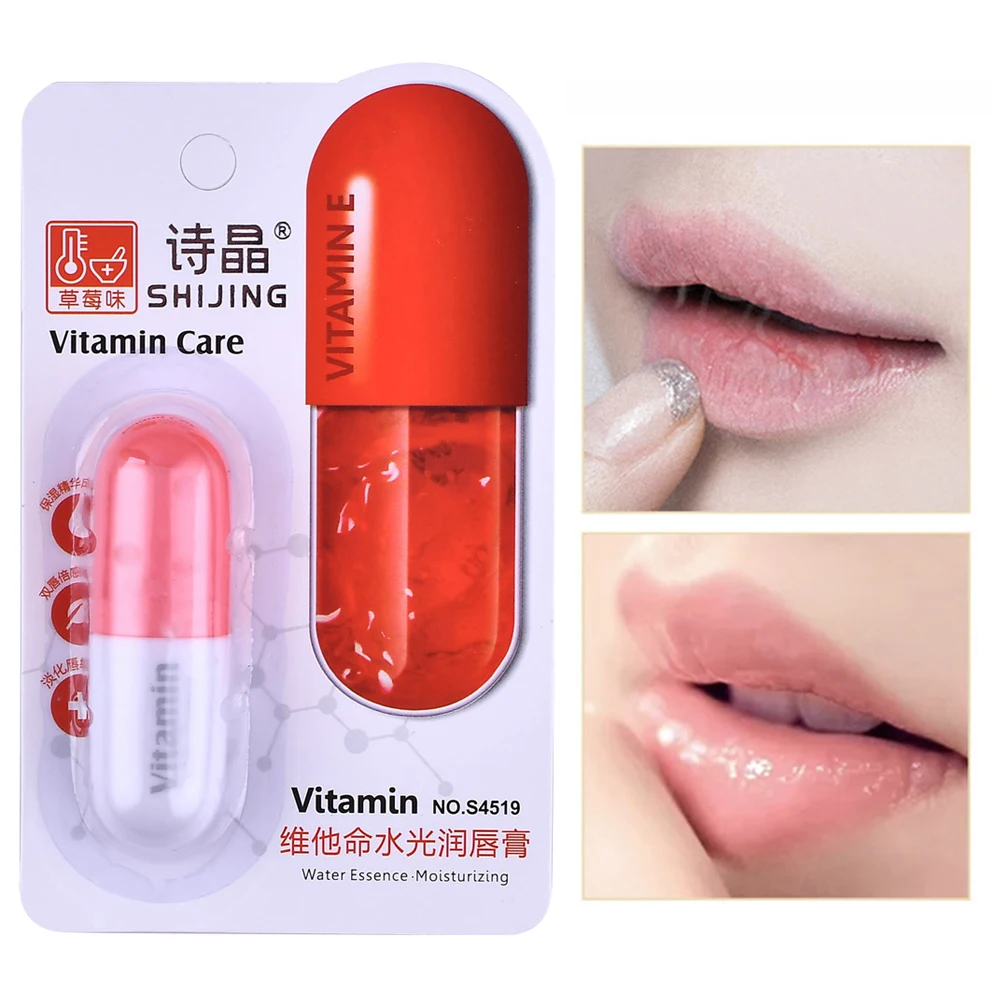 1 шт. фруктовый витаминный водный увлажняющий стойкий увлажняющий бальзам для губ Отшелушивающий скраб для удаления омертвевшей кожи Бальзам для ухода за губами TSLM2
