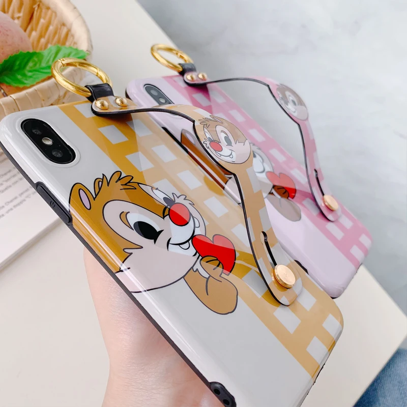 Для iphone XR XS max X мультфильм чип и Дейл ремешок мягкий чехол для телефона 8plus 7 7plus 6 6S