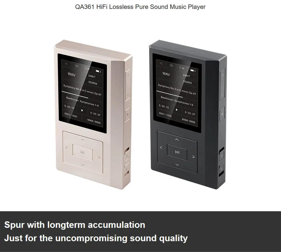 Quloos QLS QA361 AK4495SEQ 6OPA1622 HiFi DSD двойной фемтосекундные часы без потерь MP3 портативный музыкальный плеер
