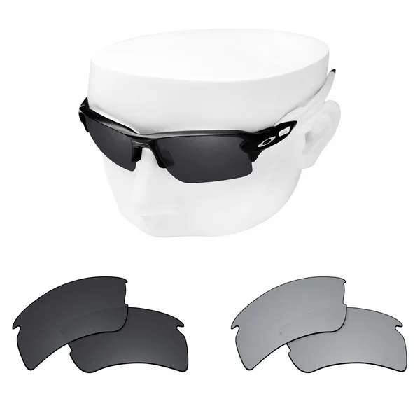Black and sliver OOWLIT поляризованные Сменные линзы для солнцезащитных очков-oxley Flak 2,0 XL OO9188 - Цвет линз: Black and sliver