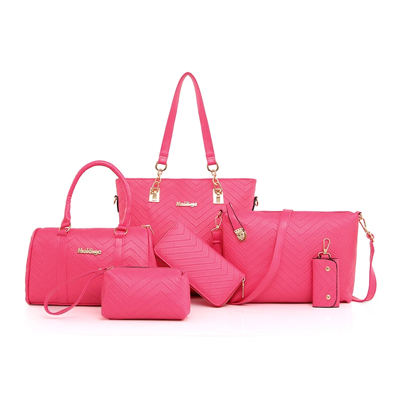 6 Pcs/set Composite Bags Women Shoulder Crossbody for women 2021 Luxury Handbag Purse Clutch Wallet sac a main bolso mujer | Багаж и сумки