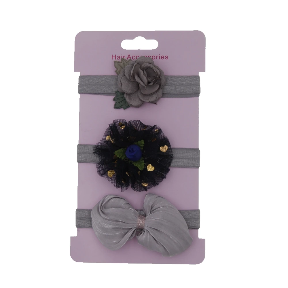 Детские головные повязки с искусственными цветами для девочек аксессуары волос