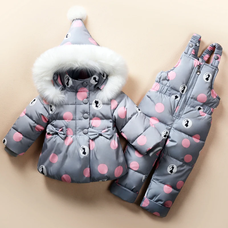 Новинка 2017 года комплекты детской одежды для девочек зимняя куртка-пуховик с