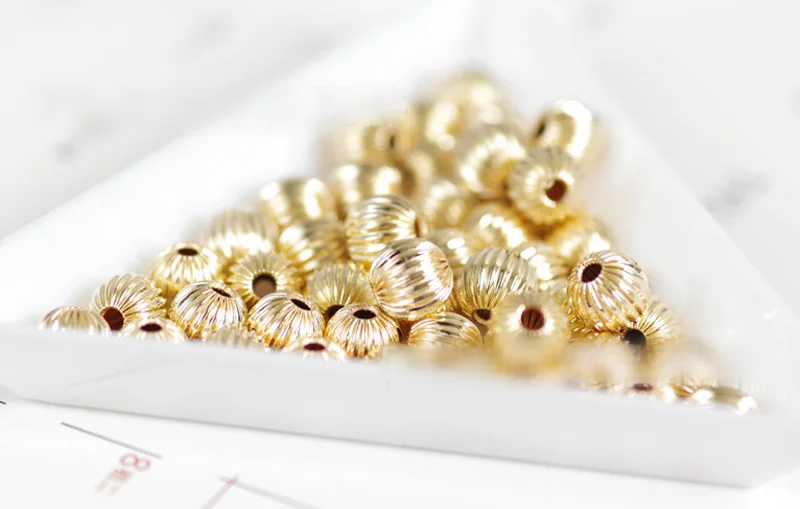 10 шт. круглые бусины в форме тыквы 3 8 мм|spacer beads|beads spacers beadsfor jewelry making |