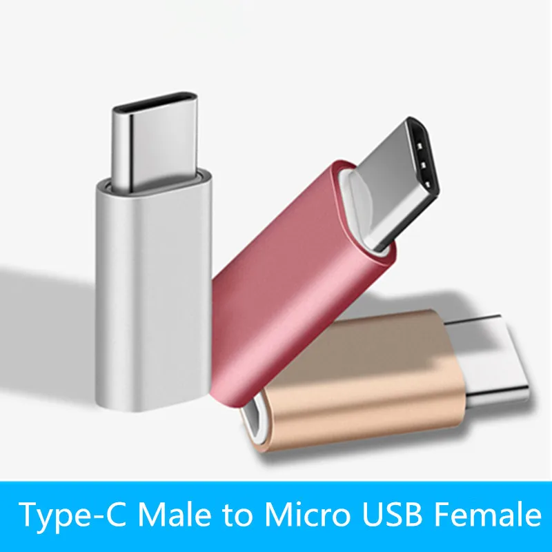 2 шт./лот Micro USB Женский к Type C Мужской адаптер для Letv Xiaomi Mi 5X Oneplus Samsung S8
