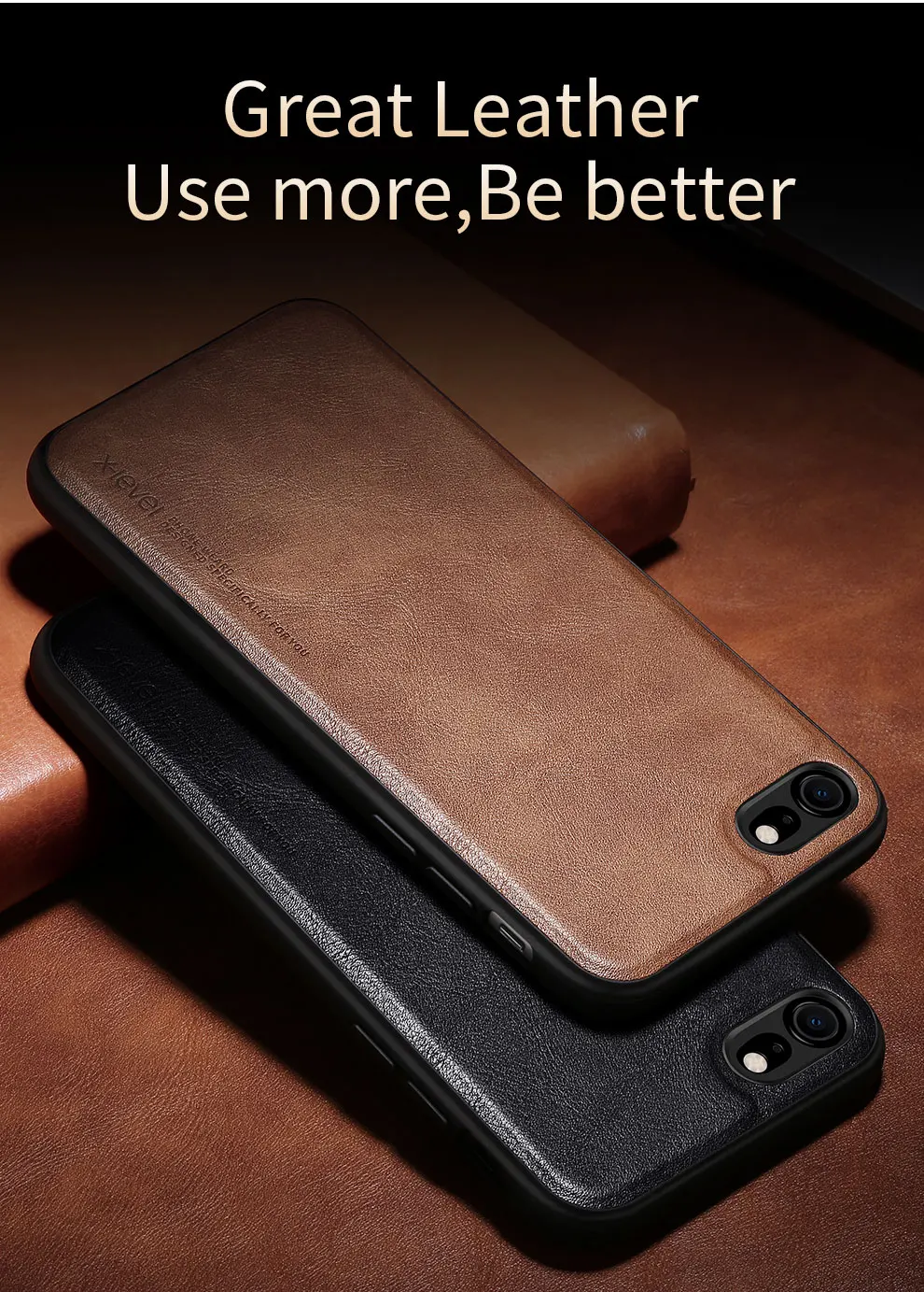 Для IPhone 8 7 6 Plus чехол X-Level Ретро кожа мягкий силиконовый край задняя крышка для IPhone Xs Max XR телефон оболочка Fundas качество