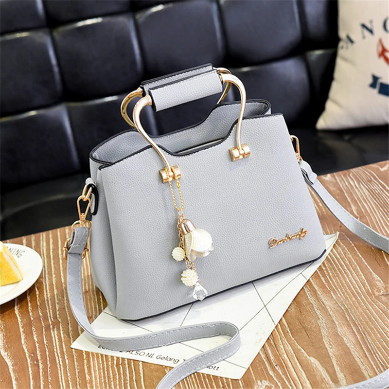 ACE LOVE новые женские модные украшения тоут твердые металлические ручки сумочка