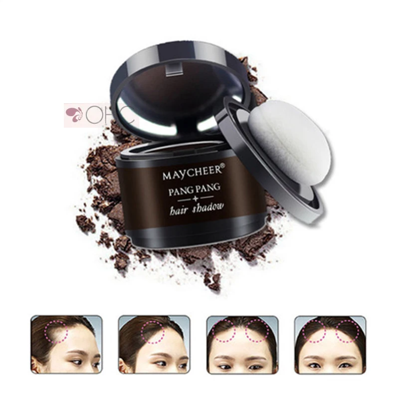 Цвет волос покрытие порошка белый цвет тонкие волосы мгновенно Пушистый черный