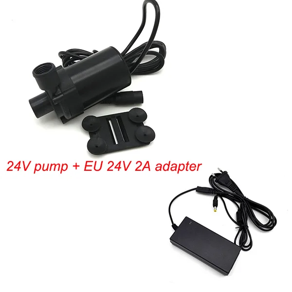 24v pump EU24V2A 660D DC 12 В 24 в микро Погружной Солнечный водяной насос аквариумный фонтан воздушный Аквариум Пруд высокий подъем 8 м 500-1000л/ч - Напряжение: 24v pump EU24V2A
