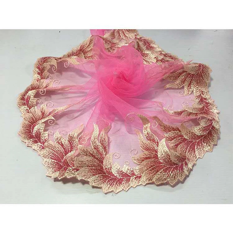 2yard red mesh lace cloth repair sewing scissors handmade diy 22CM openwork skirt doll decoration materials clothing accessories | Дом и сад