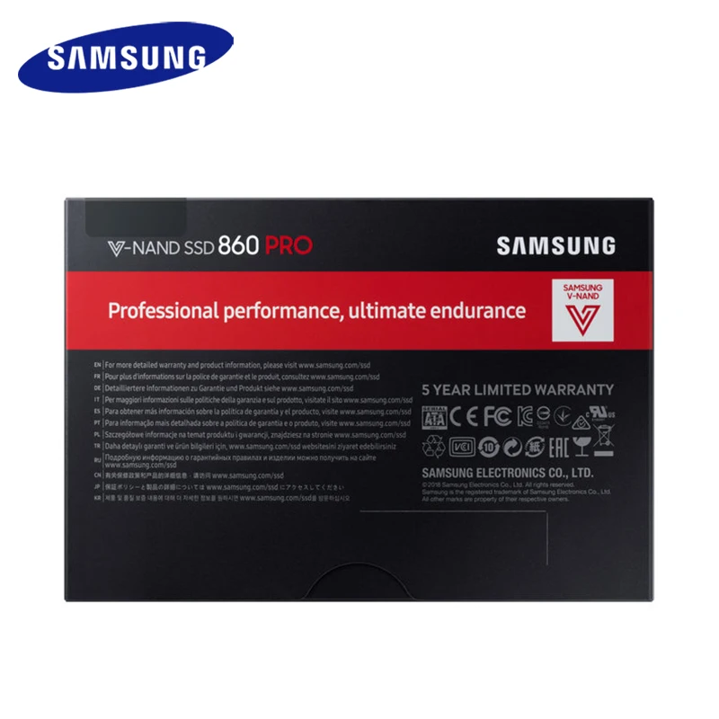 SAMSUNG SSD 860 PRO 256 ГБ 512 Внутренний твердотельный диск HD Жесткий SATAIII SATA 3 2 5 дюймов