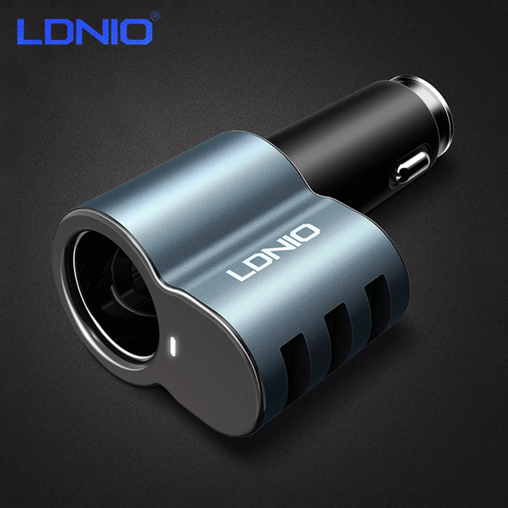 LDNIO с 3 портами (стандарт Порты и разъёмы автомобиля Зарядное устройство для