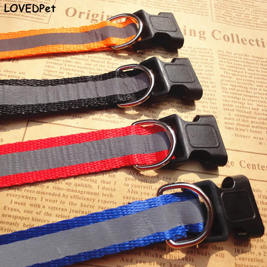 Светоотражающие нейлоновые ошейники для собак маленькие средние и большие