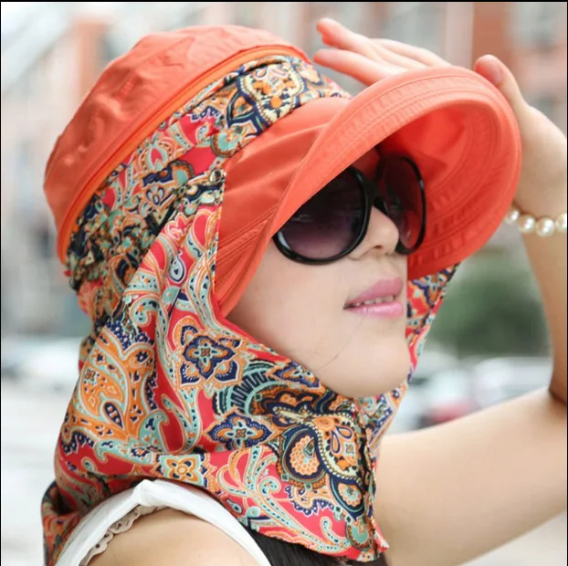 

Free shipping 2017 summer hats for women chapeu feminino new fashion visors cap sun collapsible anti-uv hat 7 colors B-2191