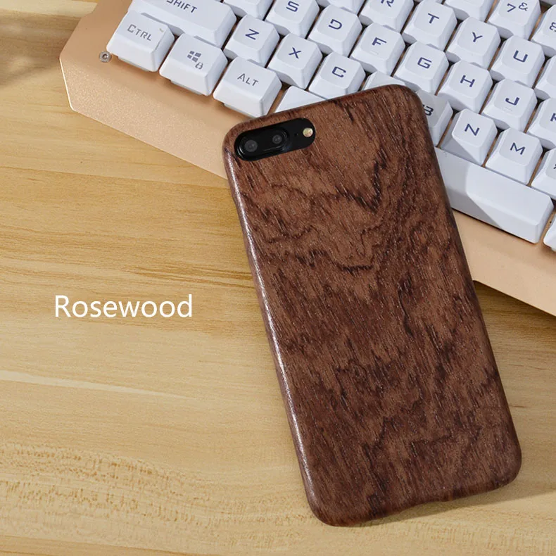 Rosewood Для Apple iPhone 7 8 Plus, чехол, Роскошный милый тонкий жесткий чехол из натурального дерева, противоударный защитный чехол для телефона, для iPhone 7, задняя крышка, чехол - Цвет: Rosewood