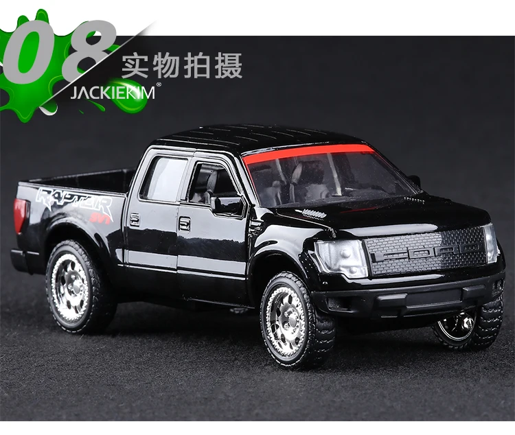 JADA 1:32 Масштаб Высокая моделирования сплава Модель автомобиля, F150 SVT RAPTOR SUV пикап, качественные модели игрушек