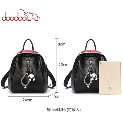 Женский рюкзак из искусственной кожи DOODOO Модный женский на плечо 2019 | Багаж и