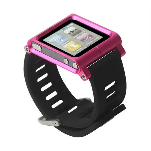 Wonderfultry Алюминий часы-браслет наручные чехол для Ipod Nano 6 6th Gen 10 Цвета розничная