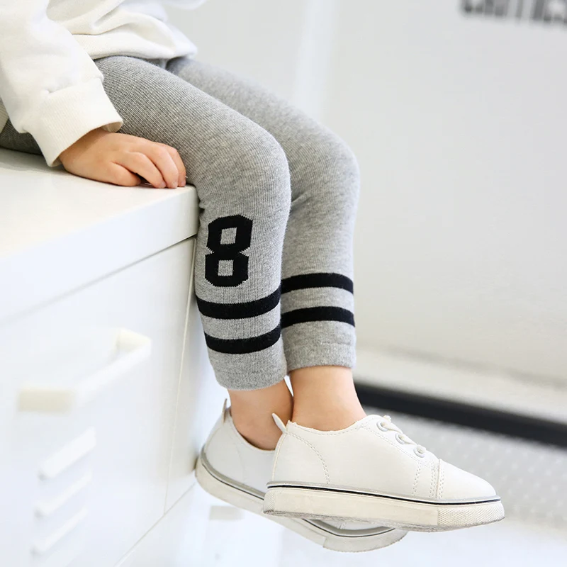 Весенне осенние детские колготки для девочек черные белые серые Классические