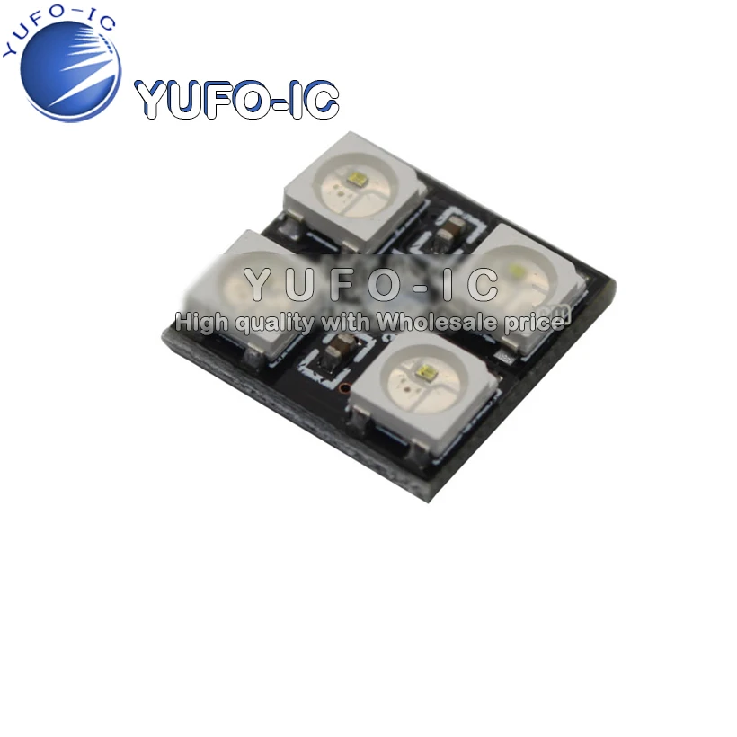 Полноцветный светодиодный модуль WS2812B 4 цвета w2812B RGB Светодиодный фар дальнего