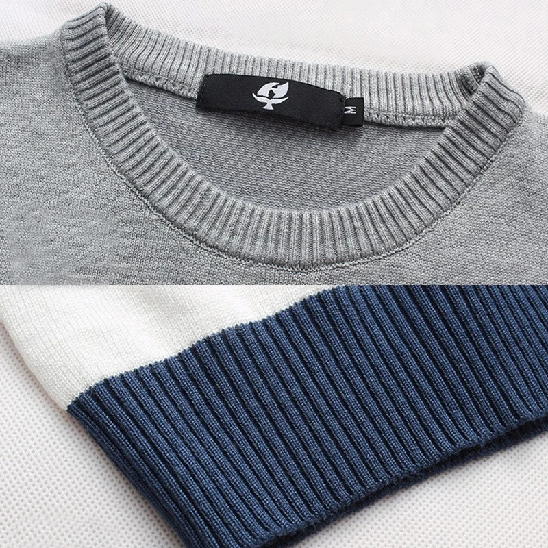 

New Men Sweater Casual O-Neck Striped Slim Fit Knitting Mens Sweaters And Pullover Men Pull Homme Brand Clothing Plus Size 5XL