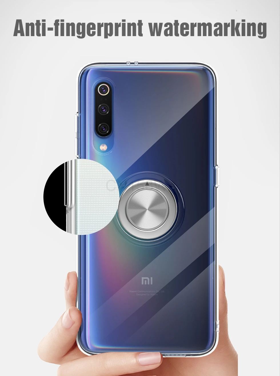 Прозрачный противоударный чехол для Xiaomi Mi 9, se, 8, 8 Lite, бронированный металлический чехол с кольцом и подставкой, задняя крышка Xiomi, Xiaomi Mi9, se, чехол 8 Lite